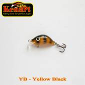 Vobler KENART Hunter Sinking, 2cm/2gr, YB, Yellow Black