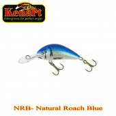 Vobler KENART Shark Floating 4cm/4gr, NRB, Natural Roach Blue