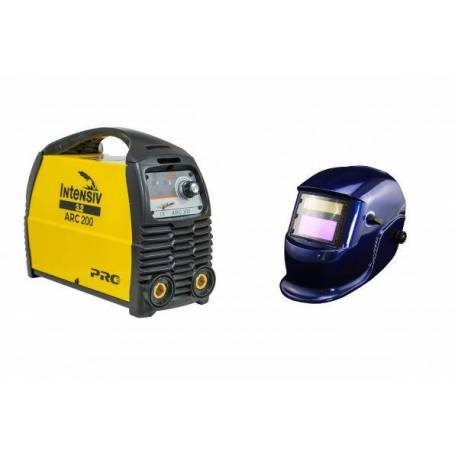 Aparat de sudura INTENSIV ARC 200 VRD tip invertor + Masca cristale BLUE