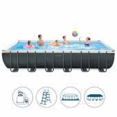 Piscina supraterana INTEX ULTRA XTR RECTANGULAR FRAME 732 X 366 X 132cm