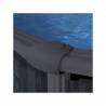 Piscina prefabricata GRE GRANADA KITPROV738GF, ovala, cu pereti metalici imitatie de grafit 730х375х132cm