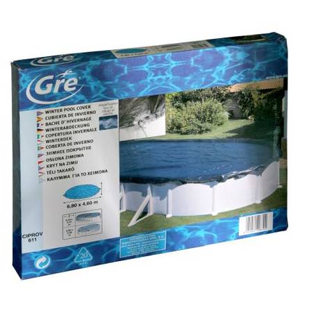 Prelata de iarna pentru piscina ovala GRE 730 x 375cm, 100 g/m