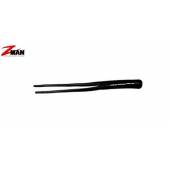 Shad Z-MAN Split-Tail TrailerZ 10cm, culoare Black, 10buc/plic