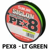 Fir textil SUNLINE Siglon PEx8 Light Green - 20lbs, 150m, 0.19mm