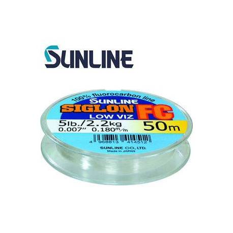 Leader SUNLINE Siglon FC Low Viz 50m, 0.160mm, 4lbs