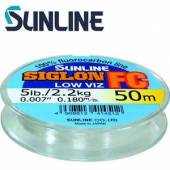 Leader SUNLINE Siglon FC Low Viz 50m, 0.290mm, 12lbs
