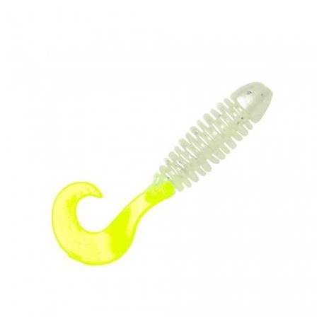 Grub YUM Wooly Curltail 1.5", 3.8cm, culoare Limesicle