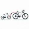 Accesoriu pentru atasarea bicicletei copilului in spatele bicicletei adultului Peruzzo Trail Angel Rosu