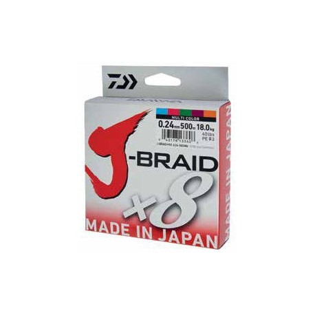 Fir textil DAIWA J-BRAID X8 MULTICOLOR 020MM/13KG/150M