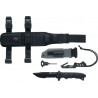 Kit supravietuire WALTHER EF703 CUTIT+ACCESORII, lama 12.4 cm