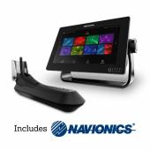 Sonar 3D integrat Raymarine AXIOM 9 RV, traductor RV100 & Navionics+ Small