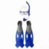 Set masca tub scufundari si labe Speedo gri albastru 45/46