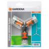 Set GARDENA mufe 1/2" si niplu 2 cai