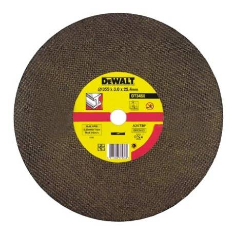 Disc pentru metal DeWALT, 355x3x22.2mm