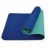 Saltea pentru yoga cu doua fete SCHILDKRÖT + husa de transport, albastru/verde, 180 x 61 cm, grosime 0,4 cm