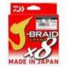 Fir textil DAIWA J-BRAID GRAND X8, Grey, 028mm, 26,5kg, 135m