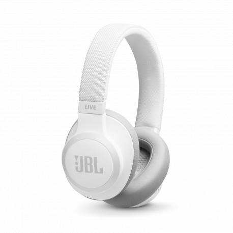 Casti wireless JBL Live650 TNC, Around-ear, Active NC, Universal Remote/Mic, White
