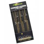 KORDA Kable Leaders with Ring Swivel, Weed Silt