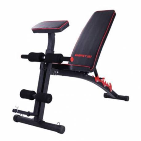 Banca fitness reglabila cu suport biceps Energy Fit 1208T, cadru otel, max 120 Kg