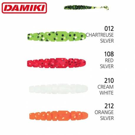 Shad DAMIKI Hameru Tail 4.5cm 012 (Chartreuse Silver) 12buc/plic