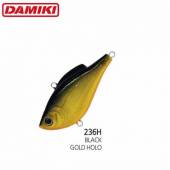 Vobler DAMIKI NAPJARU-60S 6cm 10.5gr Sinking - 236H (Black Gold Holo)
