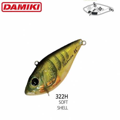 Vobler DAMIKI TREMOR-65N 6.5cm 15gr Sinking - 322H (Soft Shell)