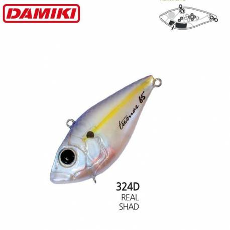 Vobler DAMIKI TREMOR-65N 6.5cm 15gr Sinking - 324D (Real Shad)
