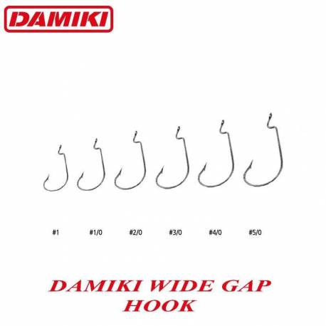 Carlige DAMIKI Wide Gap Hook Nr.3/0 8buc/plic