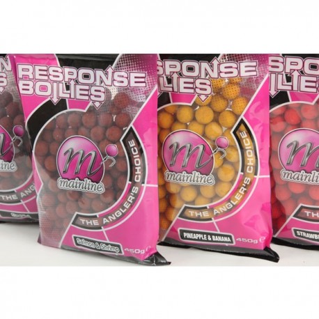 Boilies MAINLINE RESPONSE 15MM PINEAPLE BANANA 450G