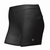 Colanti scurti Wilson Compression, femei, negru, L