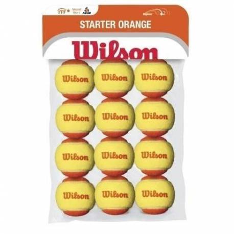 Set mingi tenis Wilson Starter Orange Tball, 12 bucati