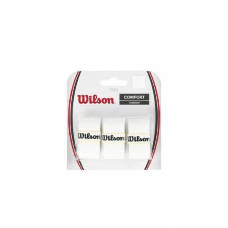 Set overgrip Wilson Pro Comfort, alb, 3 bucati