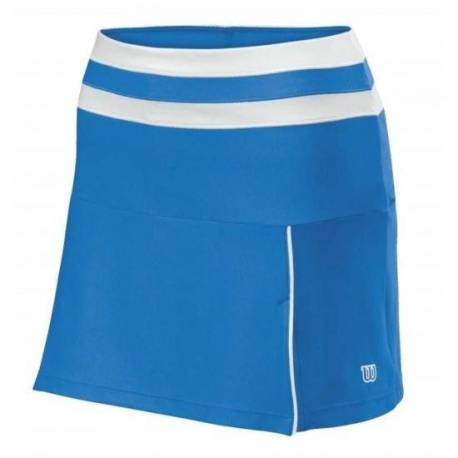 Fusta tenis Wilson Team Skirt II, femei, albastru/alb, L