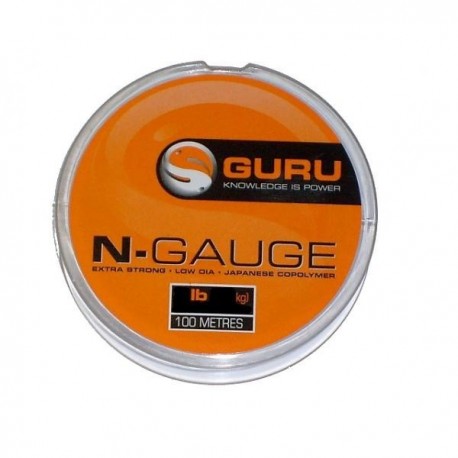 Fir monofilament GURU N-GAUGE 0,13MM/4LB/100M