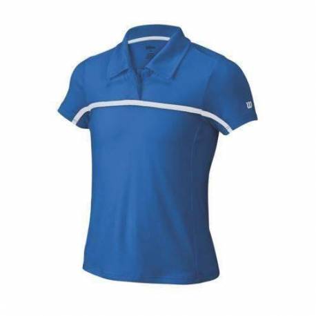 Tricou sport Wilson Team Polo, pentru fete, albastru, L