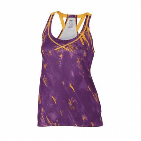 Maiou sport Wilson Painted Print Mesh, femei, violet, L