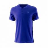 Tricou sport Wilson UWII Henley, barbati, albastru, L