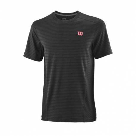 Tricou sport Wilson UWII Linear Crew, barbati, negru, 2XL INTL