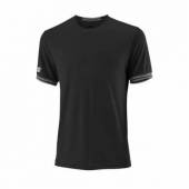 Tricou sport Wilson Team Solid Crew, barbati, negru, L