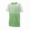 Tricou sport Wilson Team Crew, baieti, verde alb, XS