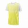 Tricou sport Wilson Team Crew, baieti, alb/galben, XS