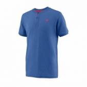 Tricou sport Wilson UWII Henley, baieti, albastru, S