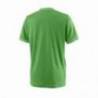 Tricou sport Wilson Team Solid Crew, baieti, verde, XS