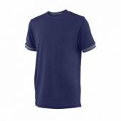 Tricou sport Wilson Team Solid Crew, baieti, albastru, XS