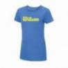 Tricou sport Wilson W Script, pentru femei, Albastru, M