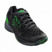 Pantofi sport Wilson Kaos 2.0 Clay Court, barbati, negru/verde, 42 2/3
