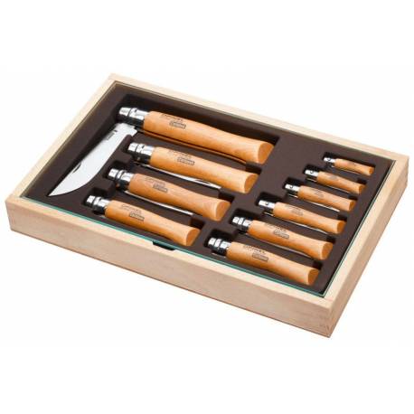 Set 10 cutite din otel carbon OPINEL