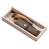 Cutit multifunctional OPINEL Nr 08 Mushroom knife, in cutie de lemn + teaca