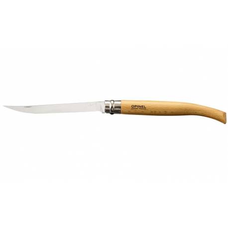 Cutit OPINEL Nr 15 Slim Line, inox, maner din lemn de fag