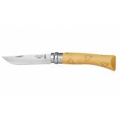 Cutit OPINEL Nr 07 Nature, inox, maner gravat inimi